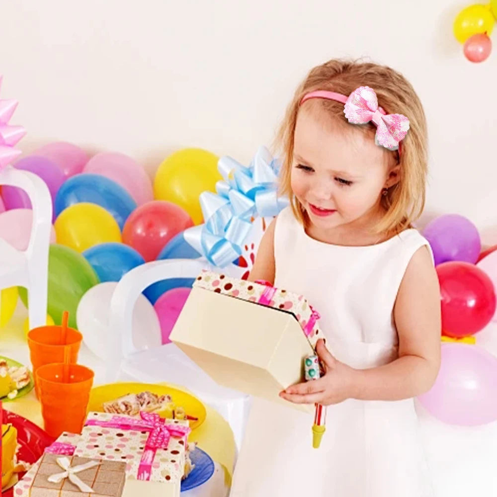 Glitter Shiny Bow Headbands for Baby Girls & Toddlers - BowBabys