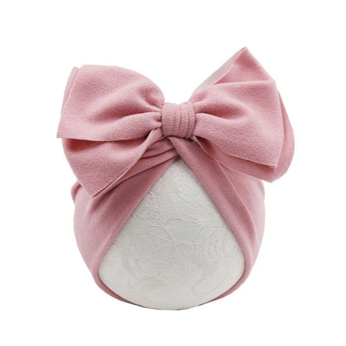 Baby Girl Bow Turban Beanie Hat - BowBabys