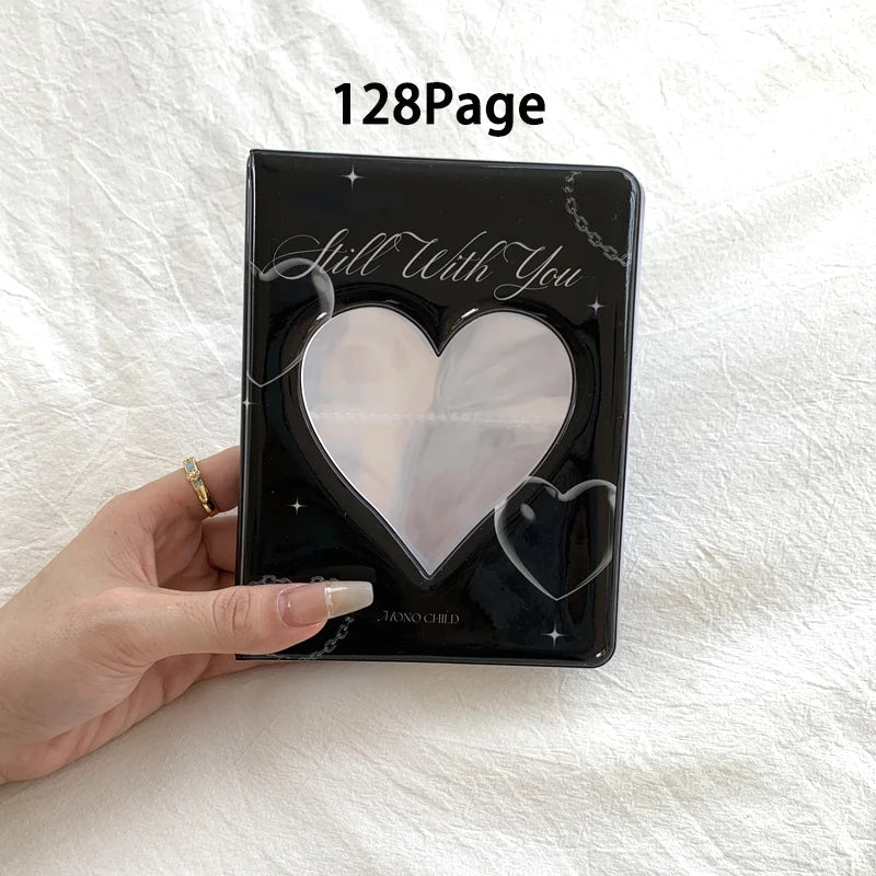 Heart-shaped product packaging with '128Page' text on a white background
