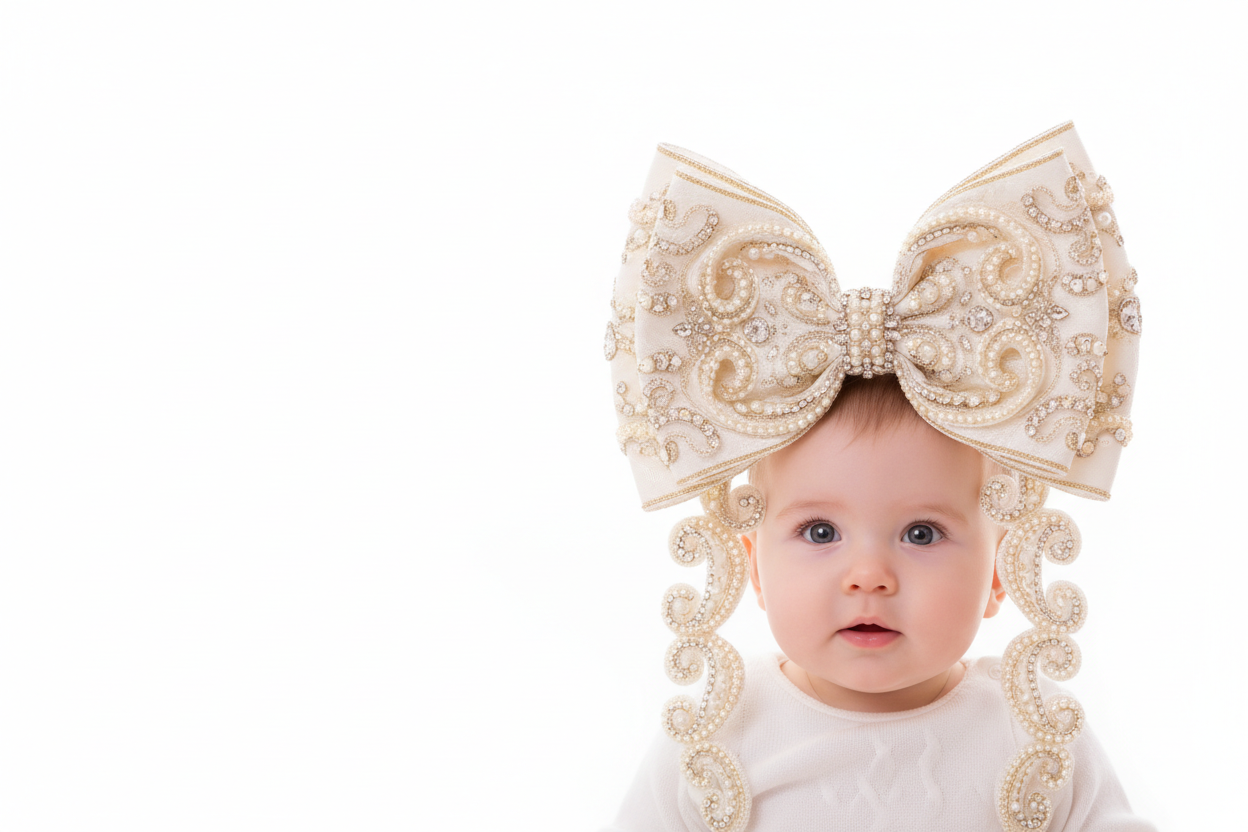 a-baby-with-a-beautiful-very-big-bow-on-its-head-and-the-baby-needs-to-be-either-to-the-right-or-the-left-of-the-screen-with-a-white-background