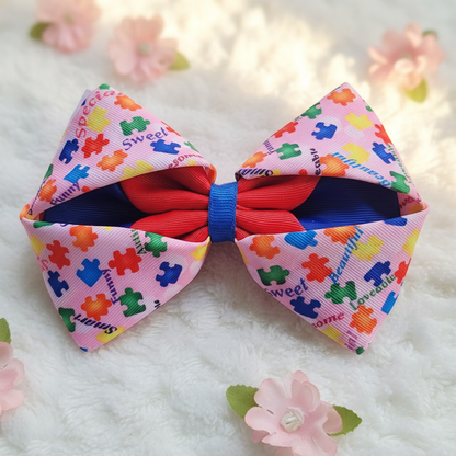 Autism Awareness Bow Front Hero Shot