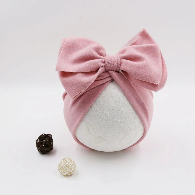 Baby Girl Bow Turban Beanie Hat - BowBabys