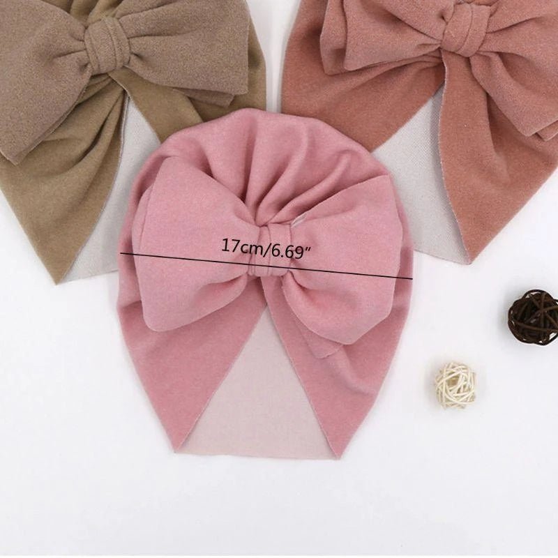 Baby Girl Bow Turban Beanie Hat - BowBabys