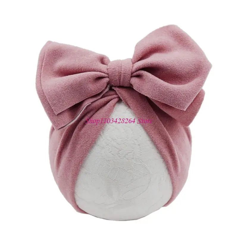 Baby Girl Bow Turban Beanie Hat - BowBabys