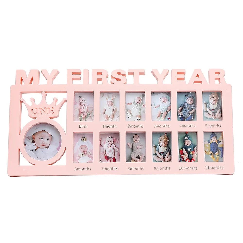 Pink photo frame titled &
