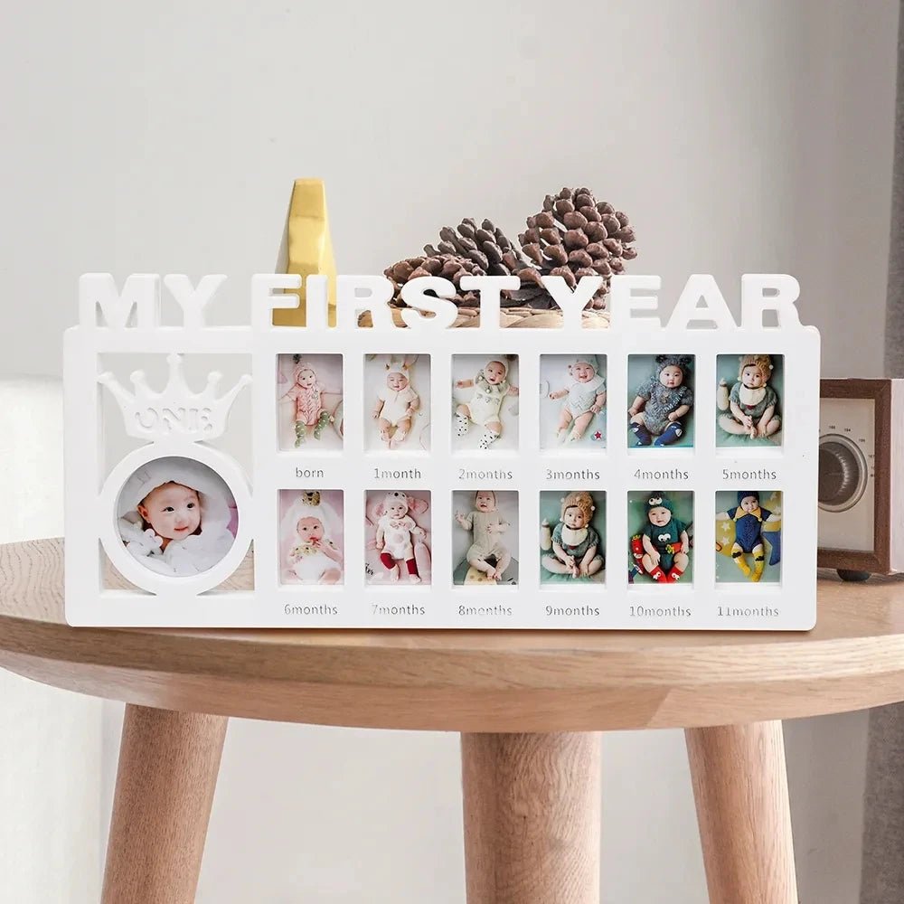 Baby photo frame titled &