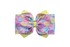 Hero image of pastel candy hearts hair bow on dreamy Valentine&