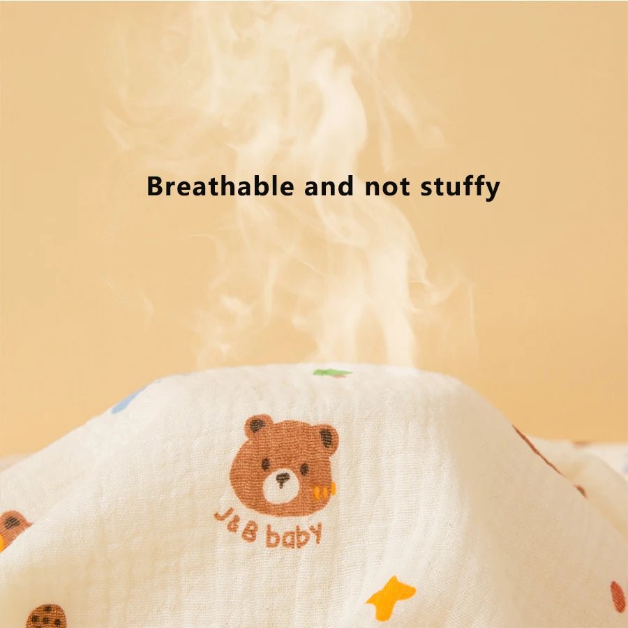 Baby blanket with bear design and &
