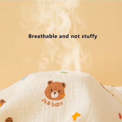 Baby blanket with bear design and &