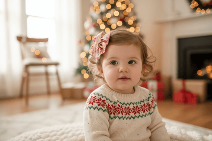 Gingerbread Candy Hair Bow Lifestyle 1