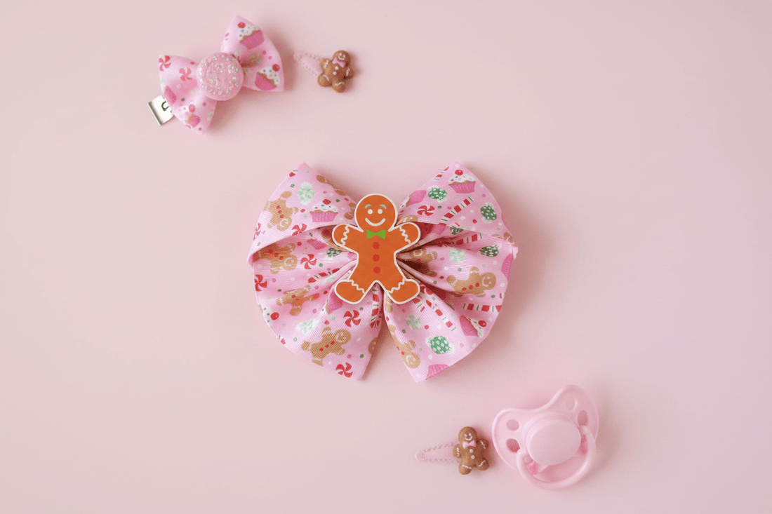 Gingerbread Candy Hair Bow Hero 1