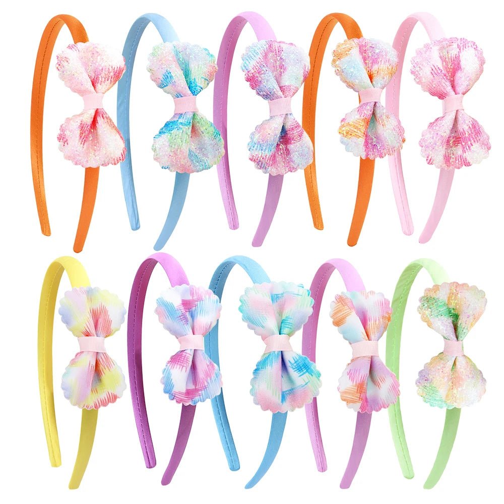 Glitter Shiny Bow Headbands for Baby Girls & Toddlers - BowBabys