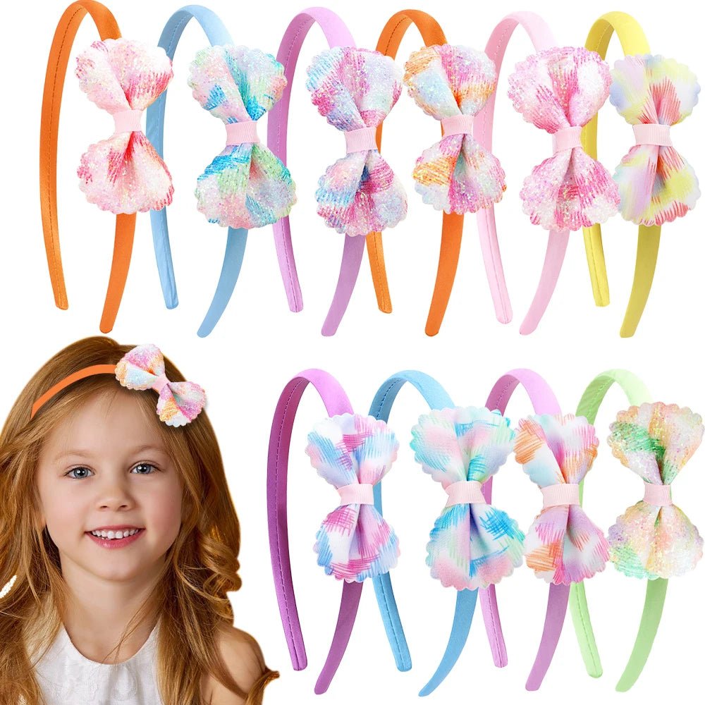 Glitter Shiny Bow Headbands for Baby Girls & Toddlers - BowBabys