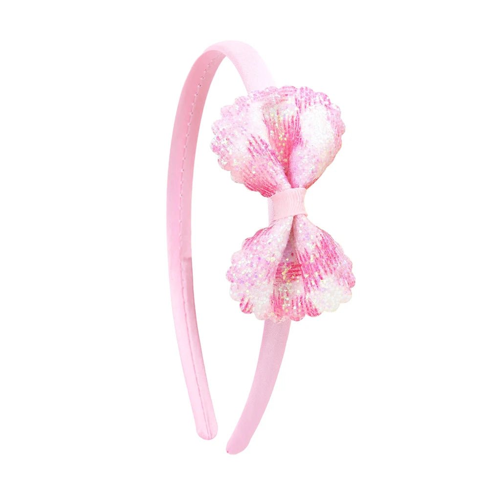 Glitter Shiny Bow Headbands for Baby Girls & Toddlers - BowBabys