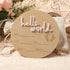 Wooden plaque with &