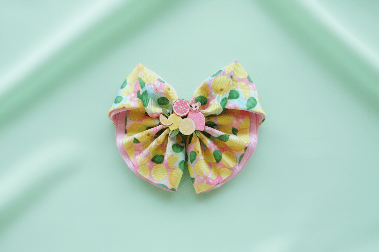 Lemon Citrus Hair Bow Hero Banner 2