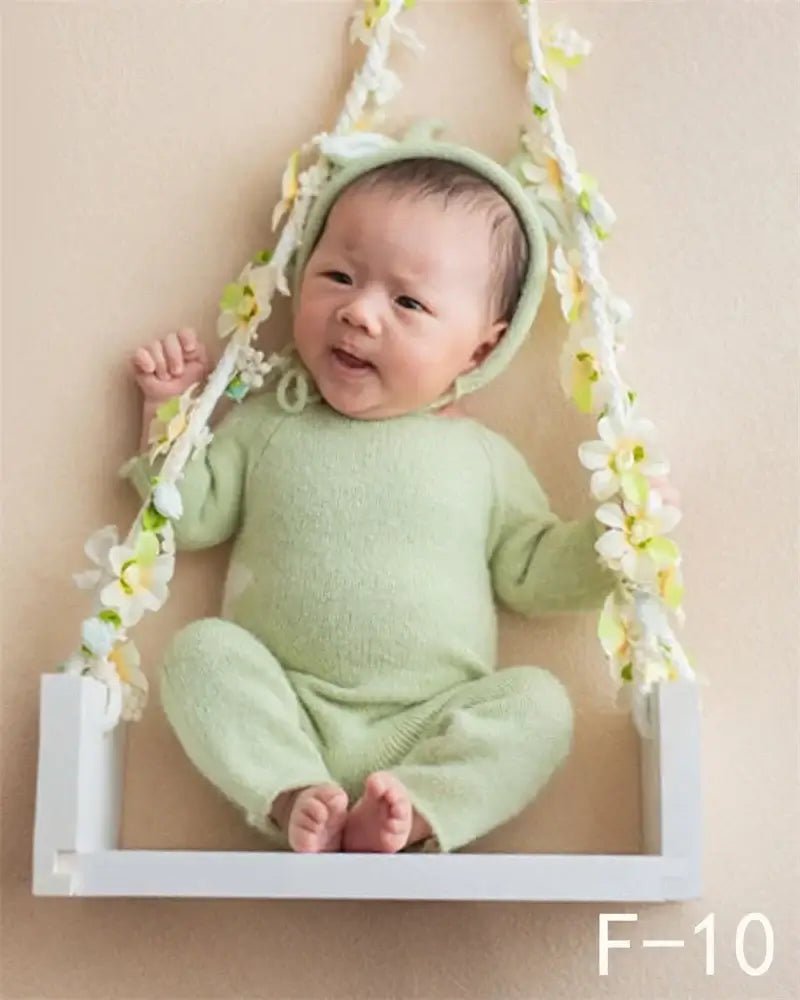 Newborn Photo Prop Wooden Swing Board Studio - BowBabys