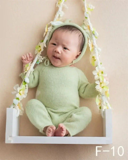 Newborn Photo Prop Wooden Swing Board Studio - BowBabys