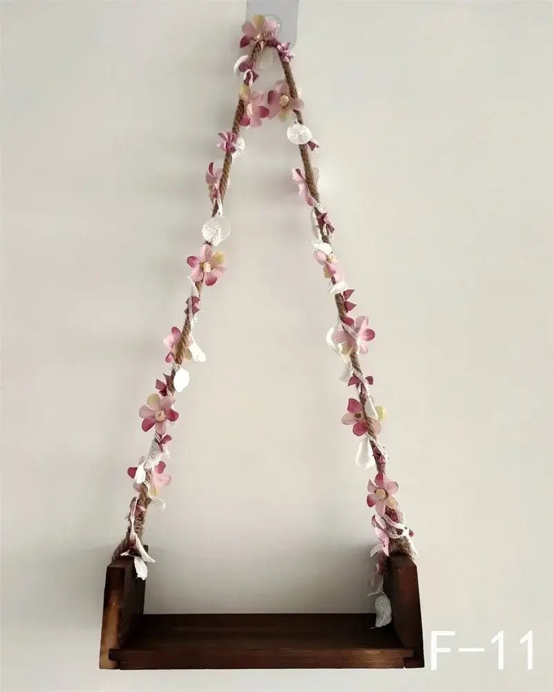 Newborn Photo Prop Wooden Swing Board Studio - BowBabys