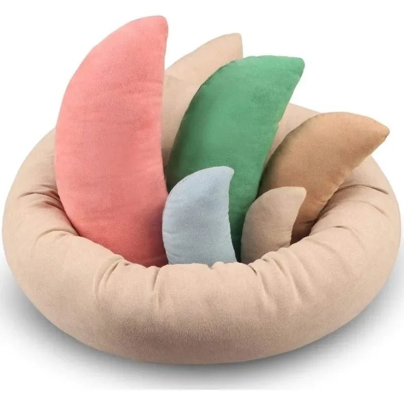 Newborn Photo Props 6pc Posing Pillow Basket Set--BowBabys