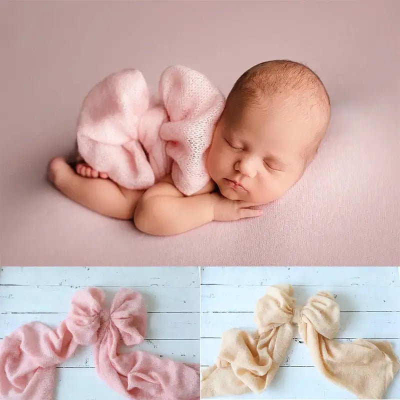 Newborn Photo Props – Butterfly Belt &amp; Lace Bow Set - newborn photo props - BowBabys