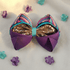 Purple Teal Gold Sequin Bow Hero Shot