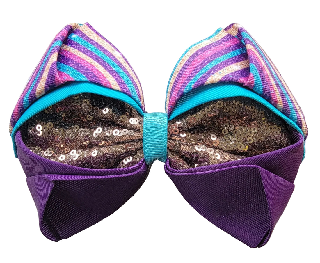 Large decorative bow with sequins 