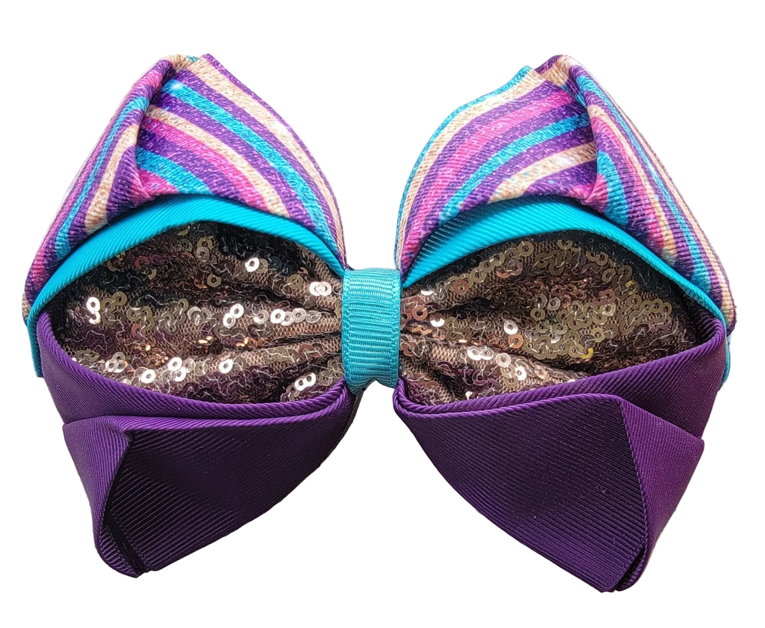 Large decorative bow with sequins 