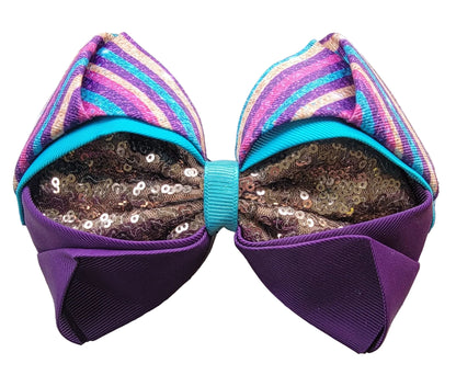 Large decorative bow with sequins 