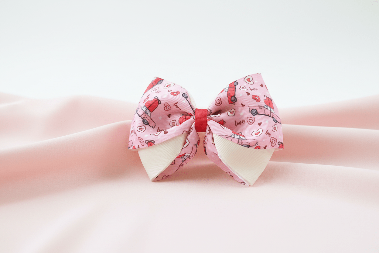 Valentine Hearts Bow Hero