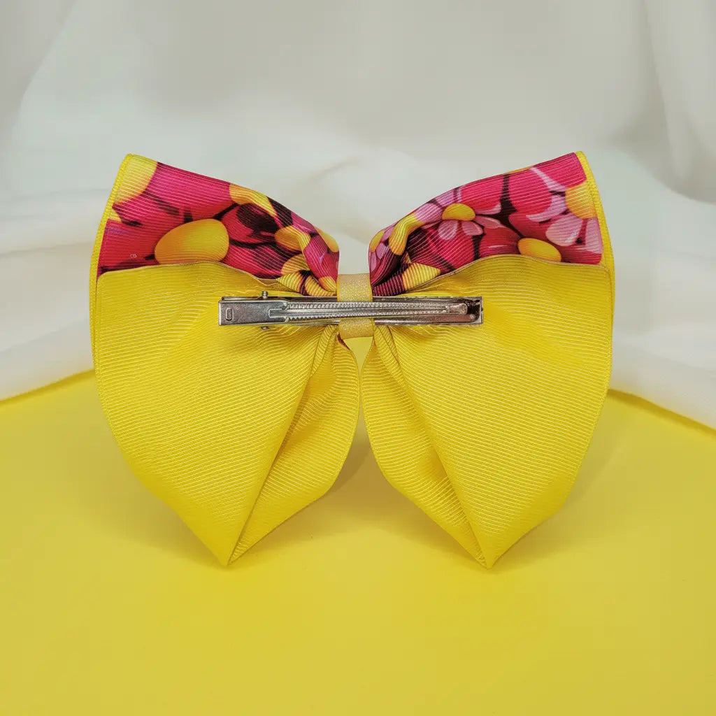 Pink &amp; Yellow Petal Bow Showcase