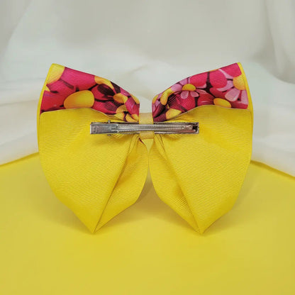 Pink &amp; Yellow Petal Bow Showcase